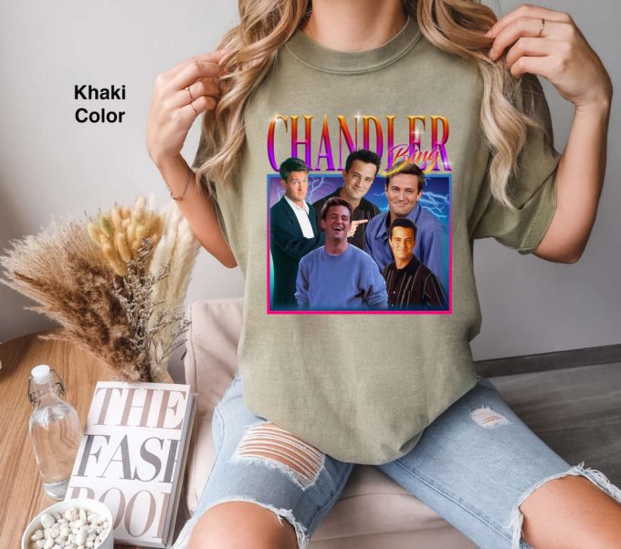 Vintage Retro Chandler Bing Shirt Friends Tee Matthew Perry T-Shirt 5