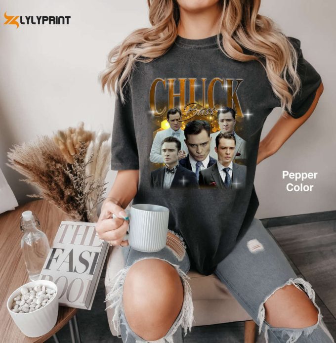 Retro Chuck Bass Shirt: Comfort Colors Tee &Amp;Amp; Sweatshirt Funny Gift For Friends 2024 1