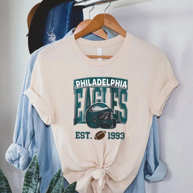 Retro Eagles T Shirt, Philadelphia Eagle Football Sweatsshirt, Philadelphia Eagle Hoodie Gift For Fan, Vintage Eagles 1993 Unisex Shirt 2