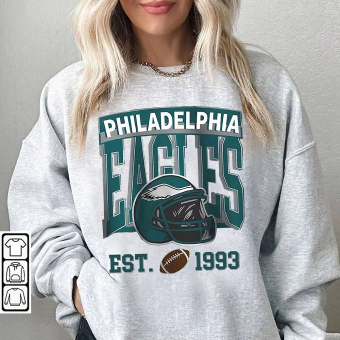 Retro Eagles T Shirt, Philadelphia Eagle Football Sweatsshirt, Philadelphia Eagle Hoodie Gift For Fan, Vintage Eagles 1993 Unisex Shirt 4