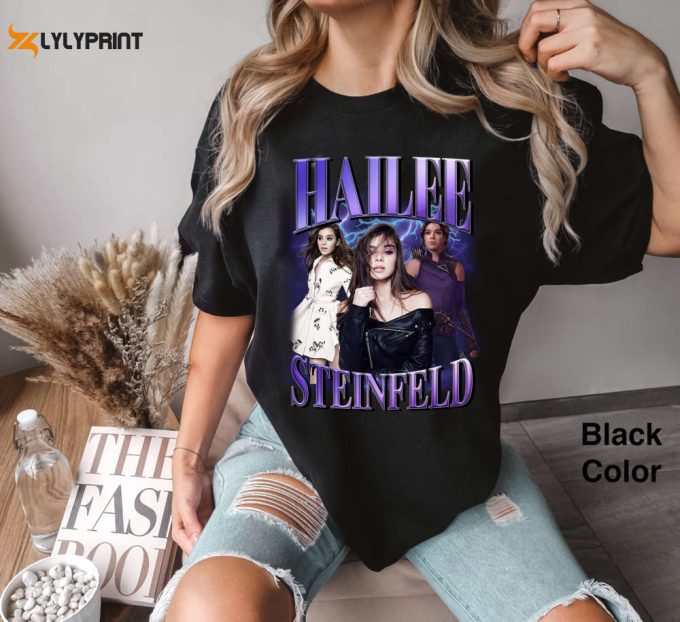 Shop Retro Hailee Steinfeld Comfort Colors Shirt Poster T-Shirt Sweatshirt - Funny Gift 2024 1