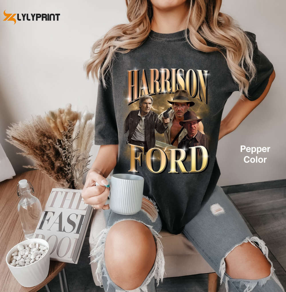 Retro Harrison Ford Comfort Colors Shirt: Vintage Sweatshirt 90s Sweater – Funny Gift