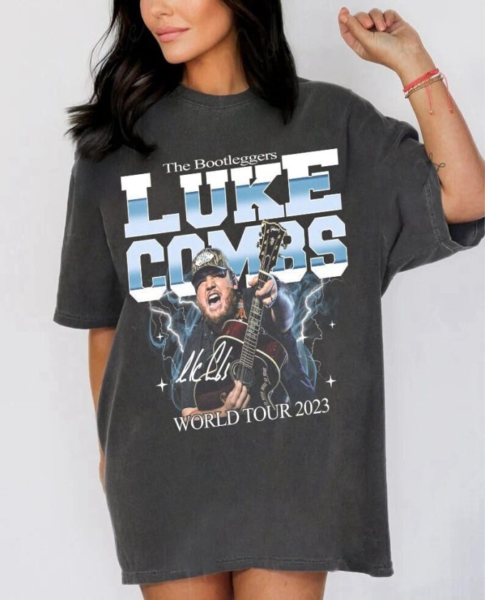 Retro Luke Combs Shirt, Country Music Shirt, Combs Cowboy Tee, For Men Women 2