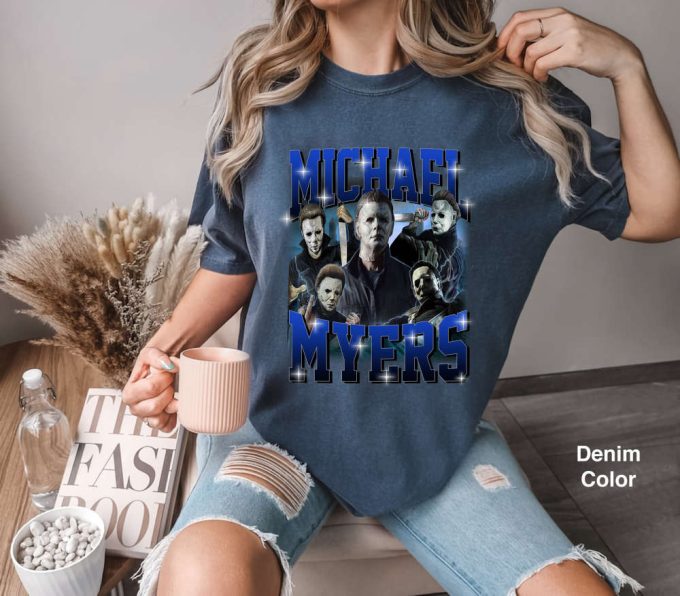 Retro Michael Myers Comfort Colors Shirt, Michael Myers Homage T-Shirt, Michael Myers Sweatshirt, Michael Myers Crewneck, Horror Shirt 2024 3
