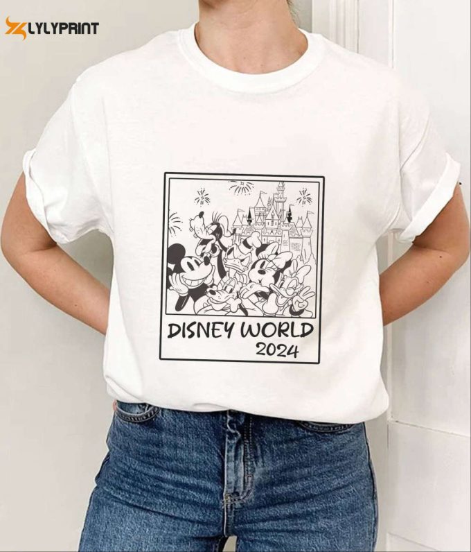 Disneyworld 2024 &Amp;Amp; Disneyland Shirts: Retro Mickey Sketch Toddler Youth &Amp;Amp; Kids Gift 1