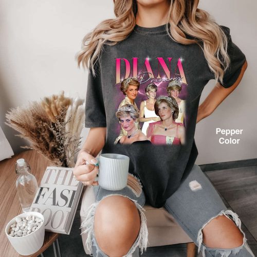 Vintage Princess Diana Shirt: Retro Comfort Colors Crewneck Sweater – Funny Diana Design
