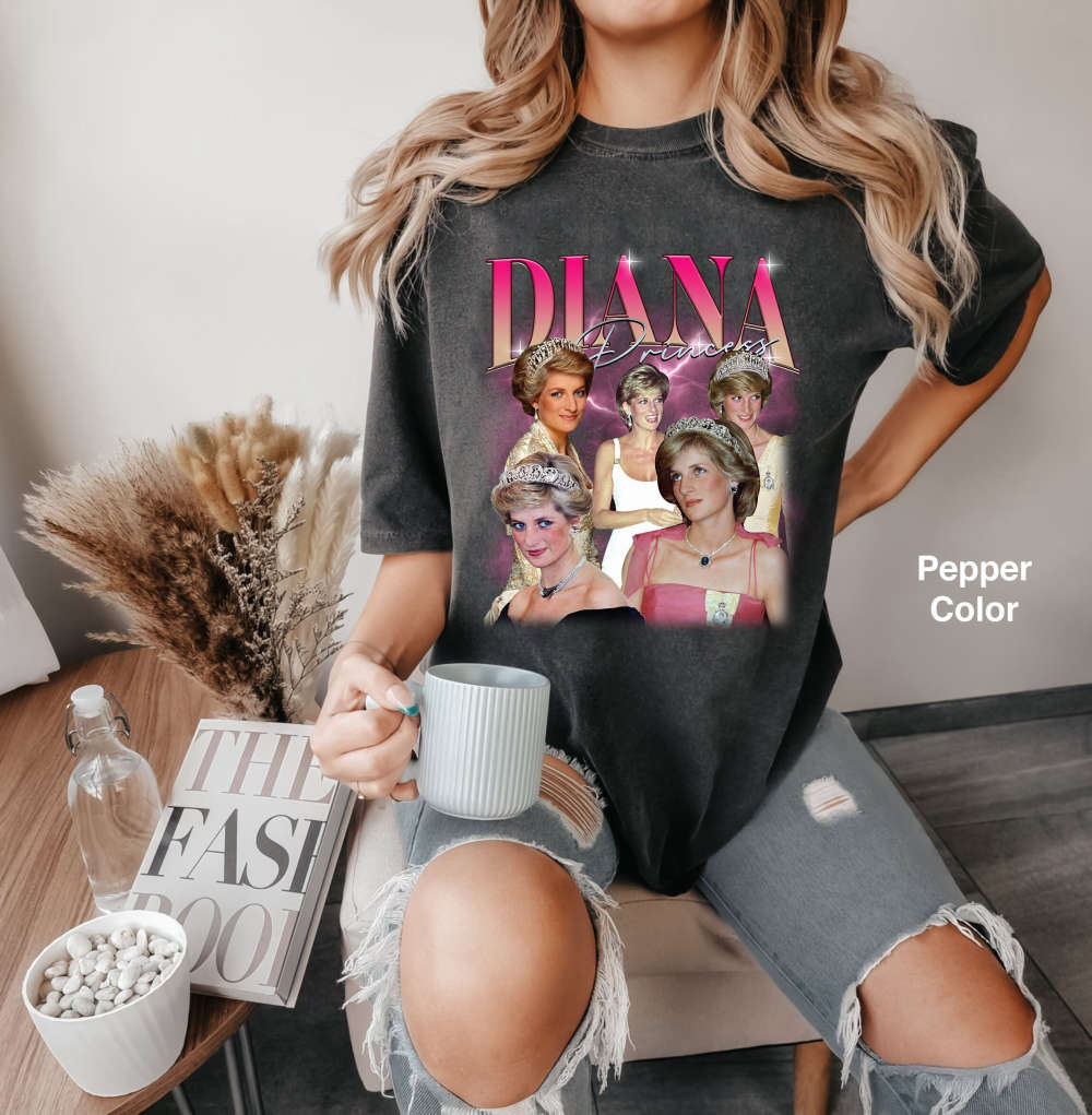 Vintage Princess Diana Shirt: Retro Comfort Colors Crewneck Sweater – Funny Diana Design