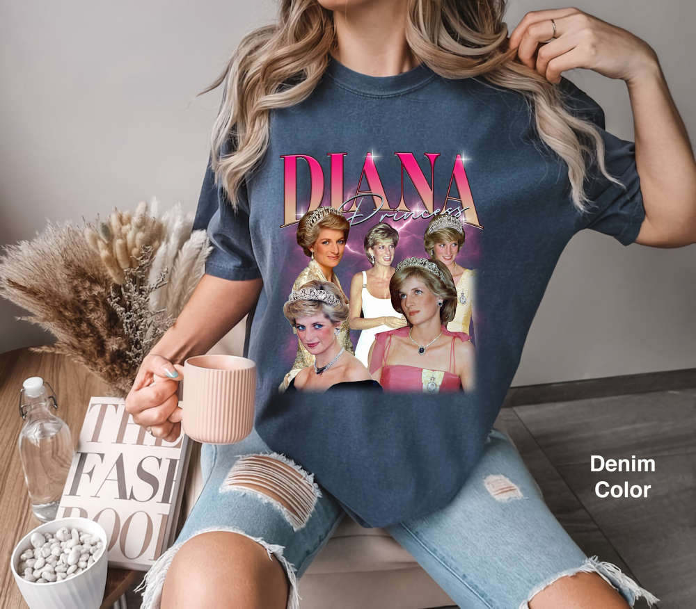 Vintage Princess Diana Shirt: Retro Comfort Colors Crewneck Sweater – Funny Diana Design