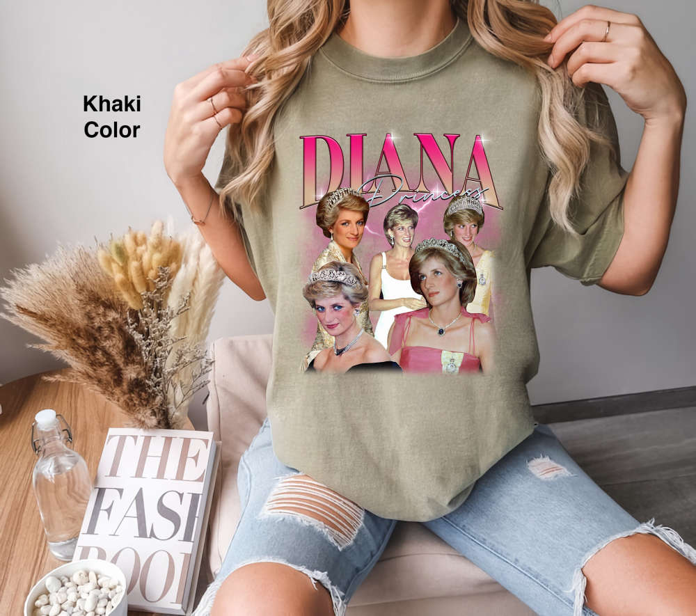 Vintage Princess Diana Shirt: Retro Comfort Colors Crewneck Sweater – Funny Diana Design