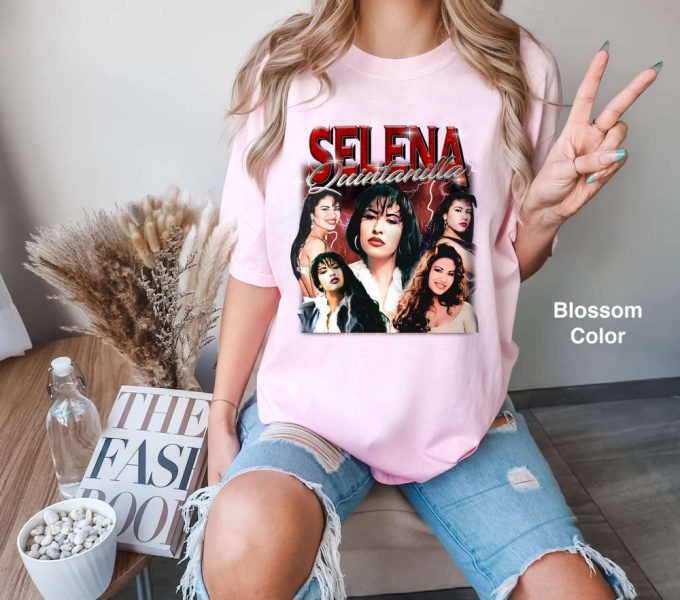 Retro Selena Quintanilla Shirt: Comfort Colors T-Shirt &Amp; Sweatshirt - Vintage Gift For Fan 3