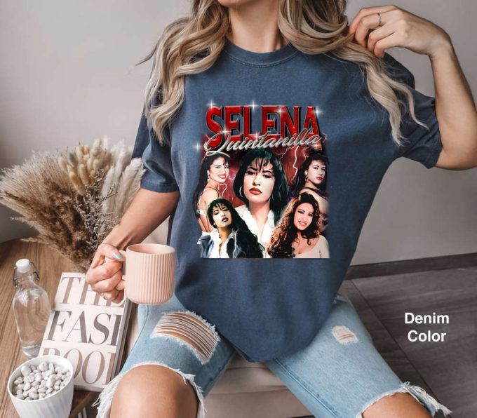 Retro Selena Quintanilla Shirt: Comfort Colors T-Shirt &Amp; Sweatshirt - Vintage Gift For Fan 4