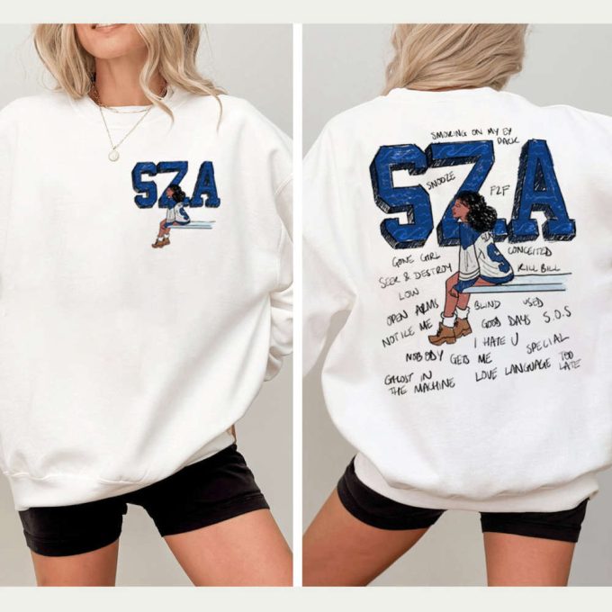 Retro Sza Sweatshirt, Sza Shirt Good Days, Sza Merch, Sza Sos Tour Shirt 2024, For Men Women 3