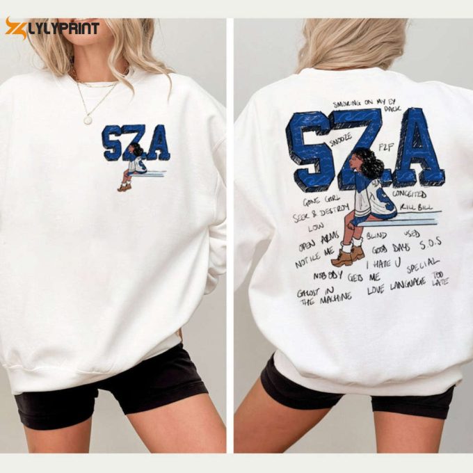 Retro Sza T Shirt, Sza Shirt Good Days Sweatshirt, Sza Merch, Sza Sos Tour Hoodie 2023, Sza Sos Album Shirt Gift For Sza Fans 1