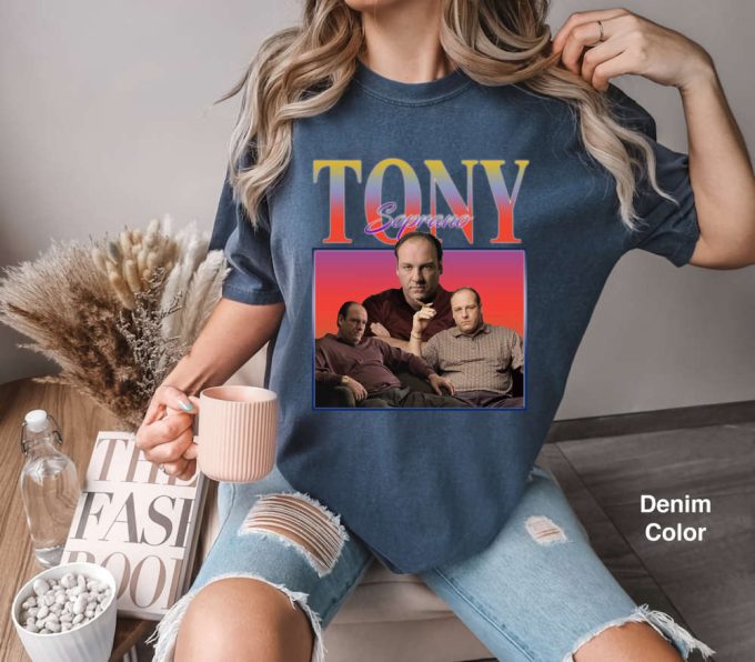 Retro Tony Soprano Comfort Colors Shirt - Premium Tees &Amp; Sweatshirts: Perfect Tony Soprano Gift Sopranos Merch 4