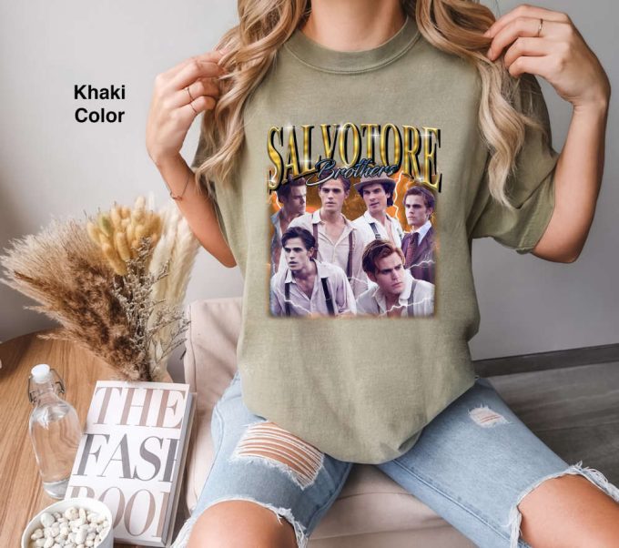 Retro Vintage Salvatore Brothers Comfort Colors Shirt &Amp; Damon Stefan Sweatshirts: Classic Styles For Fans 2