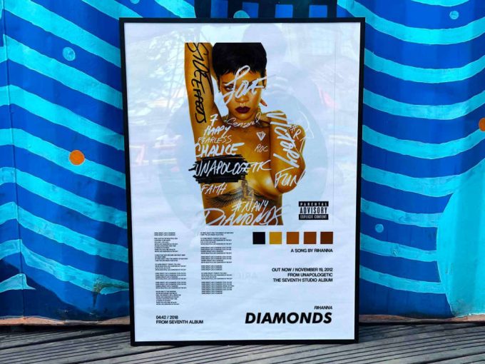 Rihanna &Quot;Diamonds&Quot; Album Cover Poster #2 Song 2