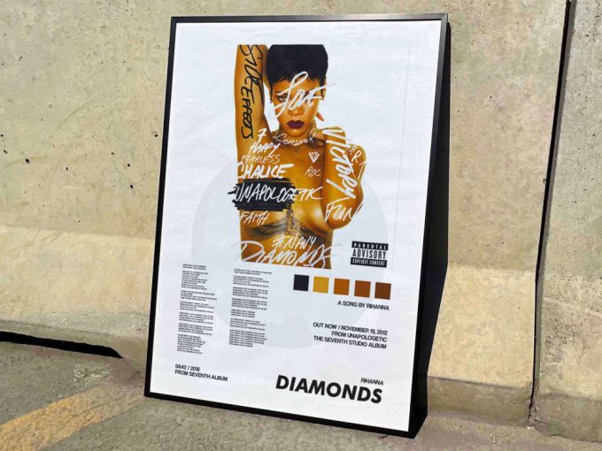 Rihanna &Quot;Diamonds&Quot; Album Cover Poster #2 Song 3