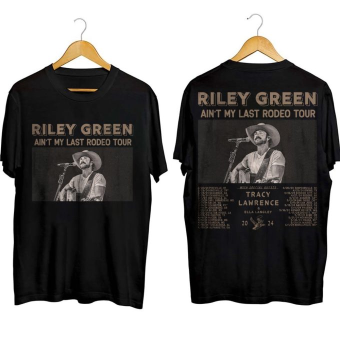 Riley Green Ain'T My Last Rodeo Tour 2024 Shirt, Riley Green Fan Sweatshirt, Riley Green 2024 Concert Hoodie, Riley Green Country Music 2