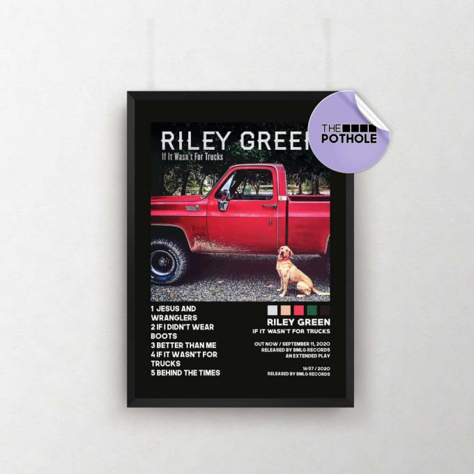 Riley Green Posters /If It Wasn'T For Trucks Poster / Hardy, A Rock, Album Cover Poster / Poster Print Wall Art, Custom Poster, Blck 2