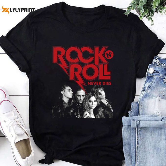 Rock N Roll Never Die Maneskin Band Shirt, 2024 Maneskin Rush! World Tour Shirt, For Men Women 1