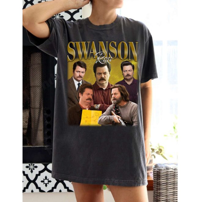 Ron Swanson T-Shirt Ron Swanson Shirt Ron Swanson Tees Ron Swanson Sweater Vintage Unisex T-Shirt 2