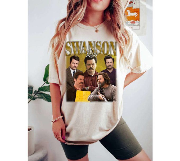 Ron Swanson T-Shirt Ron Swanson Shirt Ron Swanson Tees Ron Swanson Sweater Vintage Unisex T-Shirt 3