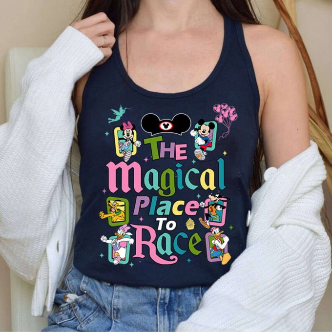 Rundisney 2024 Shirt: Magical Race With Mickey &Amp; Friends Disneyland Marathon Weekend 3