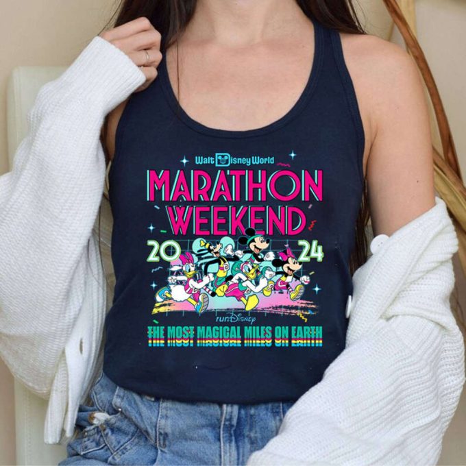 Rundisney Walt Disneyworld Marathon Weekend 2024, Personalized Mickey Runner Shirt, Every Mile Is Magic Shirt T-Shirt Tanktop, Half Marathon 2