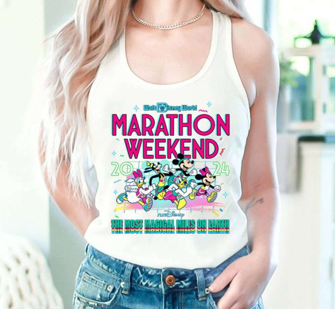 Rundisney Walt Disneyworld Marathon Weekend 2024, Personalized Mickey Runner Shirt, Every Mile Is Magic Shirt T-Shirt Tanktop, Half Marathon 3