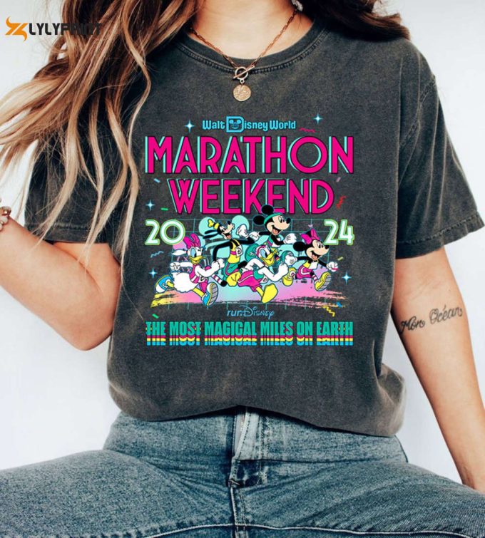Rundisney Walt Disneyworld Marathon Weekend 2024, Personalized Mickey Runner Shirt, Every Mile Is Magic Shirt T-Shirt Tanktop, Half Marathon 1