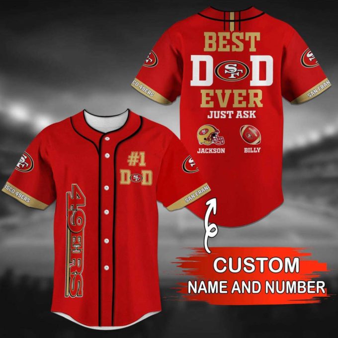 San Francisco 49Ers Personalized Baseball Jersey Gift For Men Women 2
