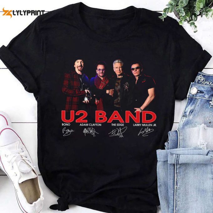 Signature U2 Band Shirt, U2 Band Graphic Shirt, Achtung Baby U2 Tour 2024 Shirt, For Men Women 1