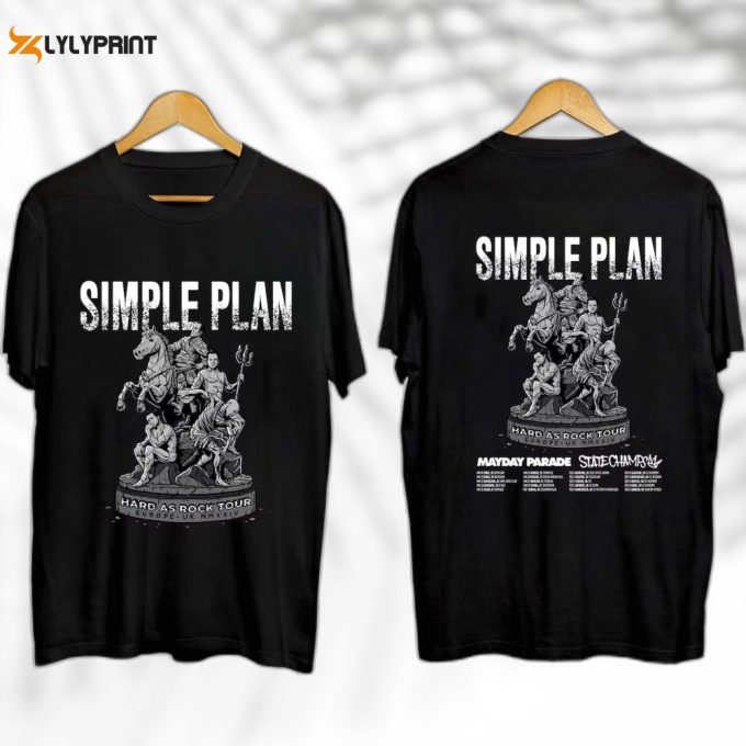 Simple Plan 2024 Uk Tour Shirt, Simple Plan Band Fan Shirt, Simple Plan 2024 Concert Shirt For Fan, Simple Plan Punk Rock Band Shirt 1