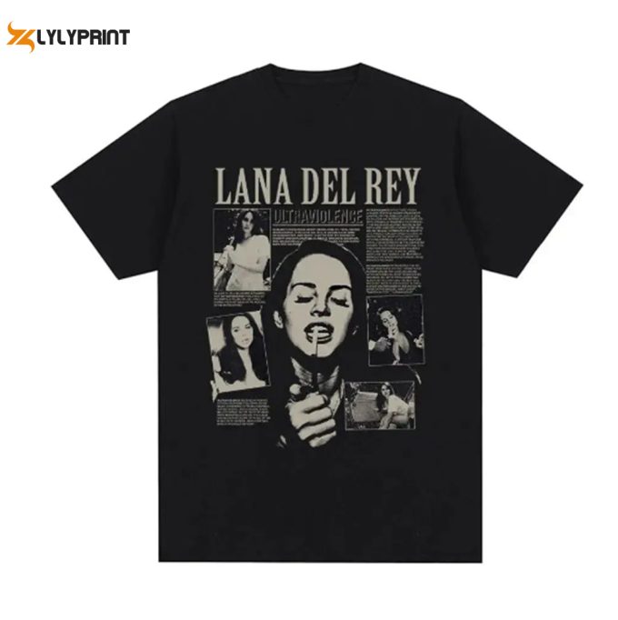 Singer Lana Del Rey Print T Shirt, Lana Del Rey Merch Sweatshirt , Lana Del Rey Homage Lana Del Rey Tour Shirt, Lana Del Rey Gift For Fans 1