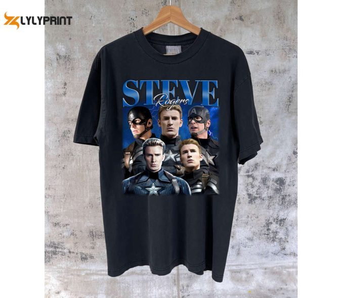 Steve Rogers T-Shirt Steve Rogers Shirt Steve Rogers Tees Steve Rogers Sweater Retro T-Shirt Spooky Sweatshirt Short Sleeve T-Shirt 1