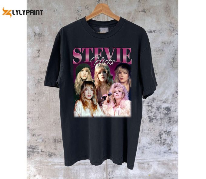 Stevie Nicks T-Shirt Stevie Nicks Shirt Stevie Nicks Tees Stevie Nicks Sweater Retro T-Shirt Spooky Sweatshirt Short Sleeve T-Shirt 1