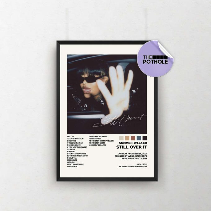 Summer Walker Posters | Still Over It Poster | Summer Walker, Over It, Tracklist Album Cover Poster / Album Cover Poster Print Wall Art 2