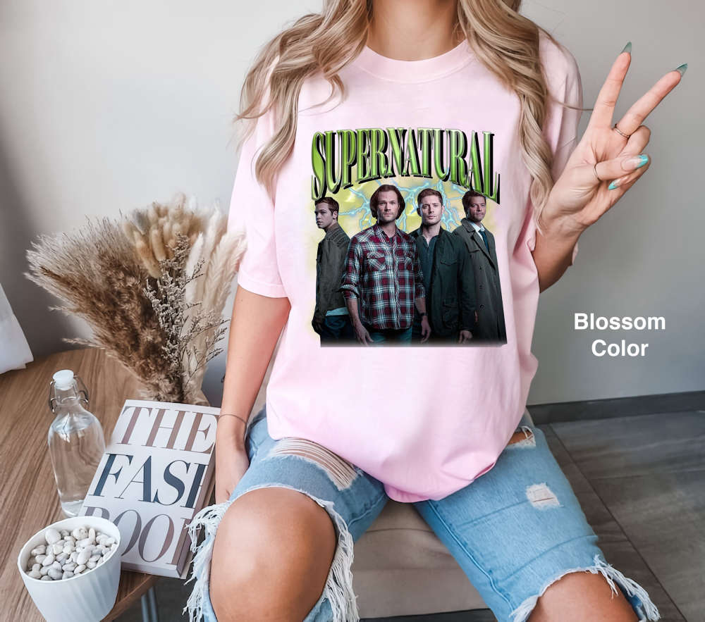 Supernatural Homage Vintage T-Shirt: Movie & TV Series Shirt for Fans – Retro Comfort Colors Tee