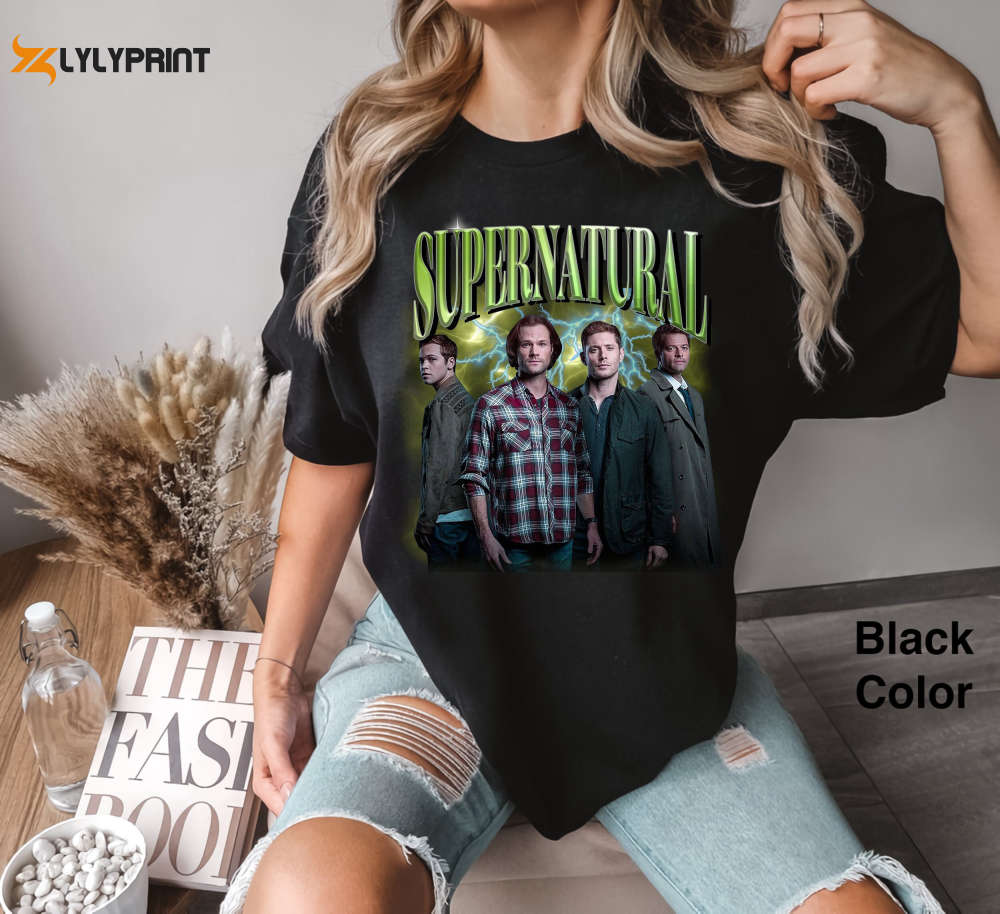 Supernatural Homage Vintage T-Shirt: Movie & TV Series Shirt for Fans – Retro Comfort Colors Tee