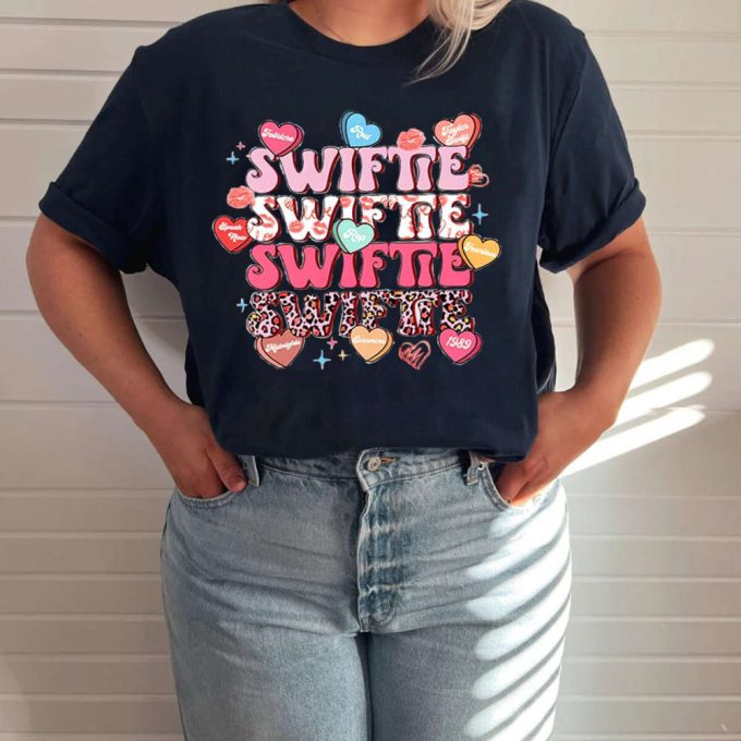 Swiftie Shirt, Heart Love Shirt, Swiftie Lover Day Shirt, Retro Swiftie Mom Gift , Cute Girls Gift 3