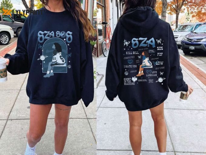 Sza 2 Side T-Shirt Sweatshirt, Sos Tour 2024, Sza Good Days Graphic Tee, Sza Merch, Kill Bill Shirt 1