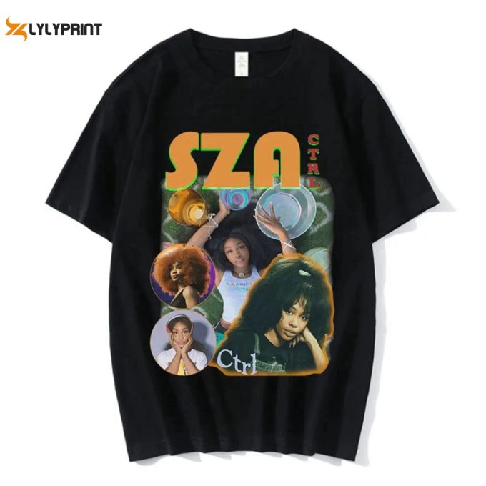 Sza Ctrl Sos Bootleg 90S T-Shirt, Sza Photoshoot Shirt, For Men Women 1