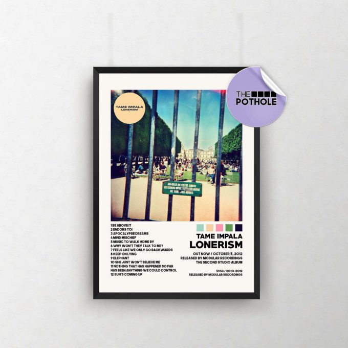 Tame Impala Poster / Lonerism Poster / Album Cover / Poster Print Wall Art, Currents Custom Poster, Home Decor, The Slow Rush, Lonerism 2