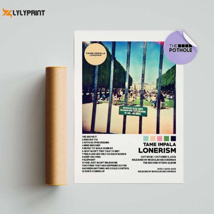 Tame Impala Poster / Lonerism Poster / Album Cover / Poster Print Wall Art, Currents Custom Poster, Home Decor, The Slow Rush, Lonerism 1