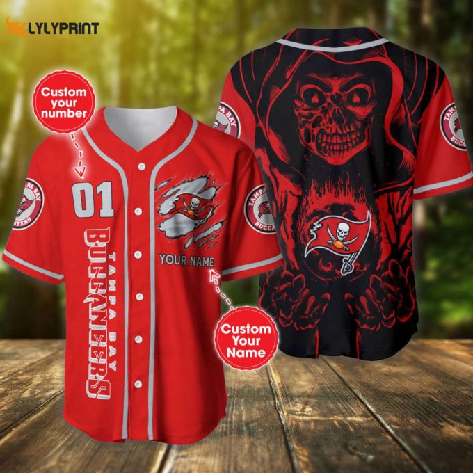 Tampa Bay Buccaneers Baseball Jersey Custom Name And Number Gift For Men Women 1