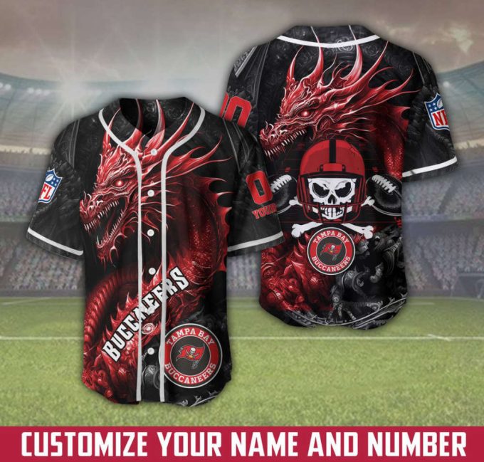 Tampa Bay Buccaneers Personalized Baseball Jersey Fan Gifts 2