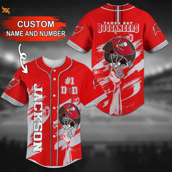 Tampa Bay Buccaneers Personalized Baseball Jersey 1
