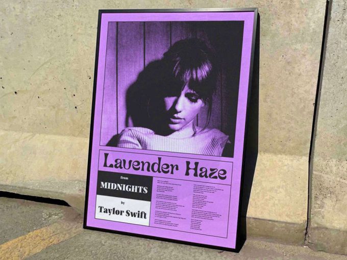 Taylor Swift &Quot;Lavender Haze&Quot; Album Cover Poster #9 2