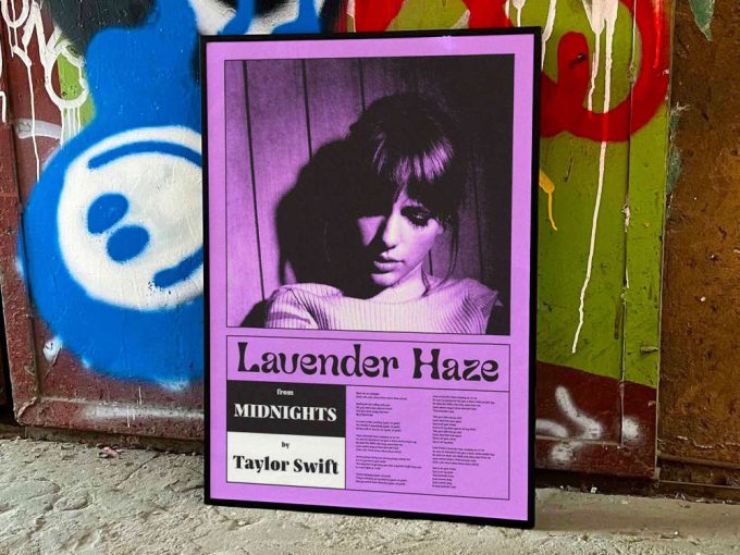 Taylor Swift &Quot;Lavender Haze&Quot; Album Cover Poster #9 3