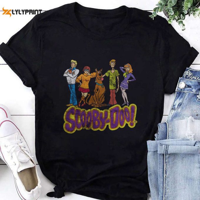 Team Scooby Doo Distressed T-Shirt, Scooby Doo Shirt Fan Gifts, Scoobydo Shirt, For Men Women 1